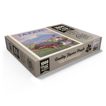 Mypuzzle Japan: Mount Fuji, Vintage Poster - Premium 1000 Piece Jigsaw Puzzle For Adults