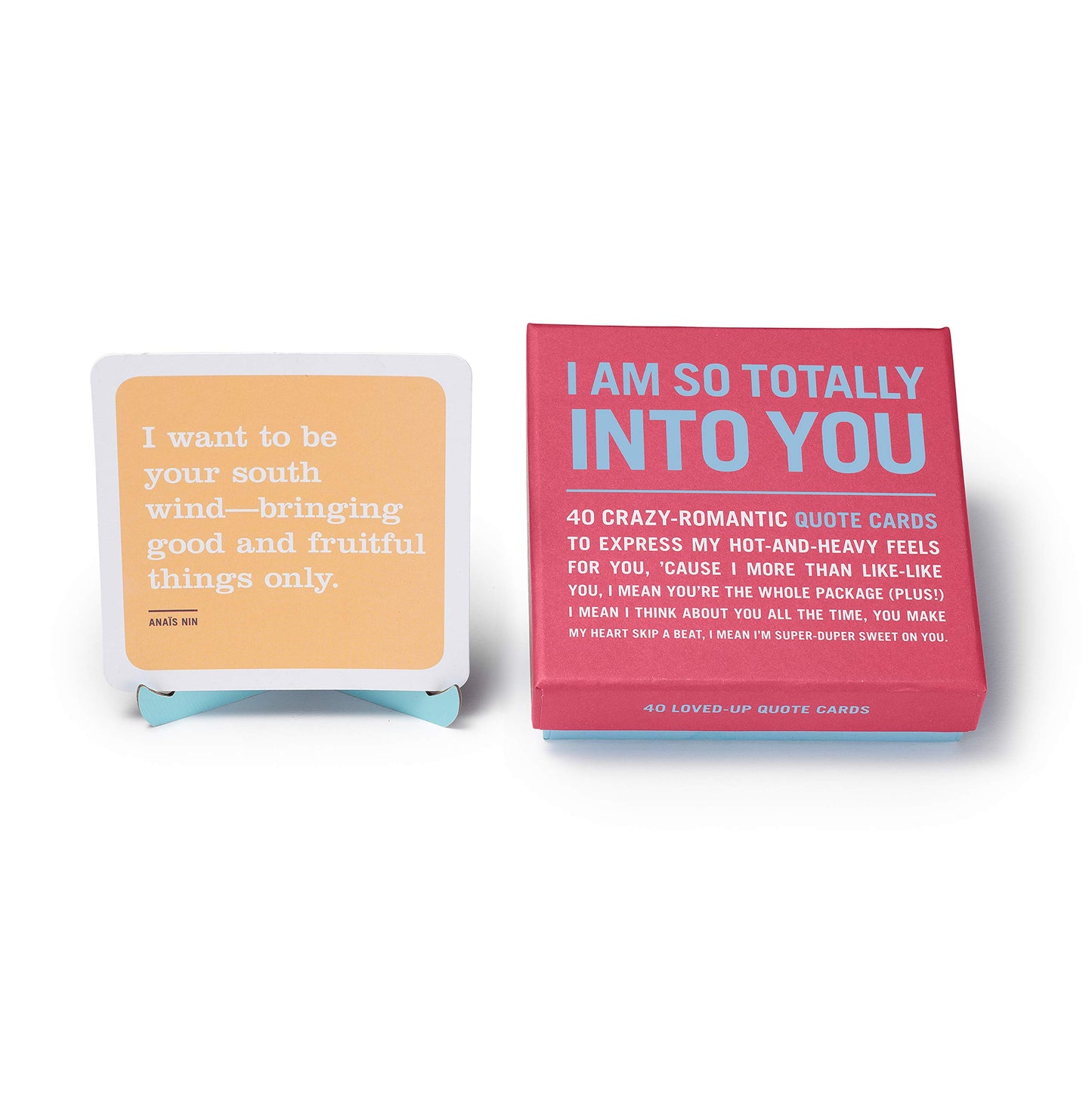Knock Knock I Am So Totally Into You Inner-Truth Love Quote Cards Deck, 40 Affirmation Cards & Romantic Gifts, 4.25 X 4.25-Inche