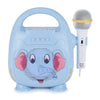 Singimals Kids Karaoke Speaker With Microphone - Unleash Your Child'S Inner Superstar, Bluetooth V5.1, 12H Playtime, 5W Speaker, Multicolor Led Lighting, Elliot The Elephant
