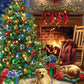 Springbok 1000 Piece Jigsaw Puzzle - Cozy Christmas Morning Scene, Multi Color, Engineered Wood, Model 34-10903