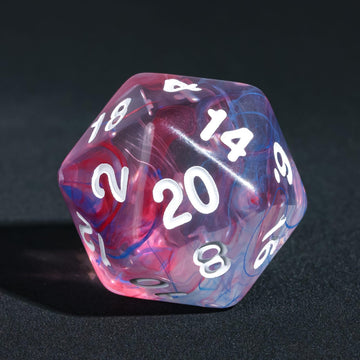 Poludie 7-Die DND Dice Set Polyhedral Dice Set with a Leather Dice Bag, D&D Dice Set for Dungeons and Dragons, RPG Table Games (