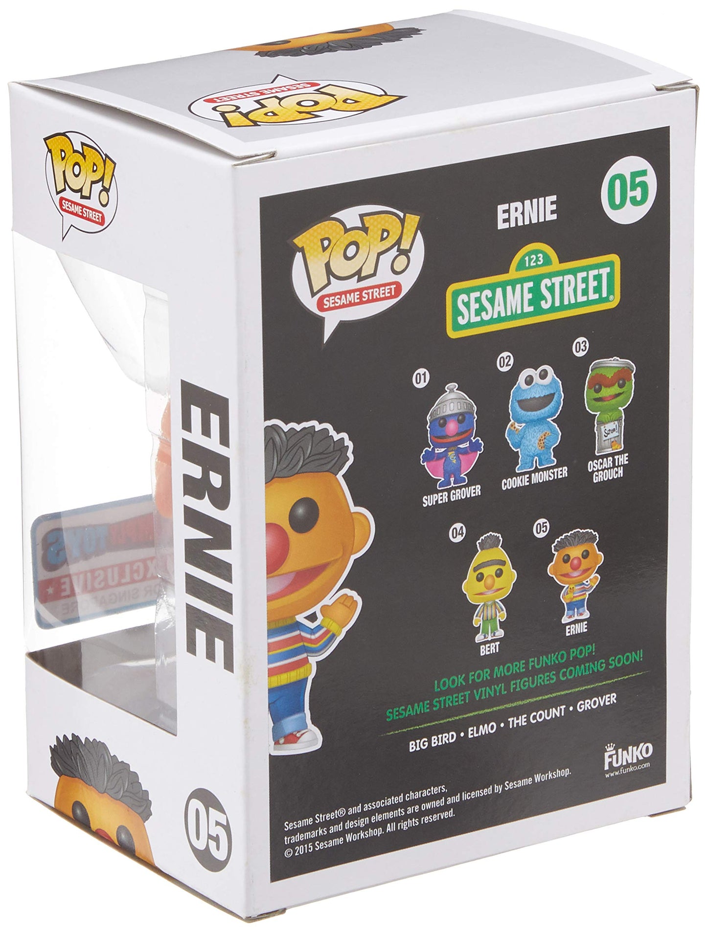 Funko Pop Sesame Street Ernie Flocked Exclusive Vinyl Figure