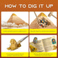 XXTOYS Ancient Egyptian Pyramids Dig Kit - Large STEM Excavation Set for Boys & Girls, Model EDM013