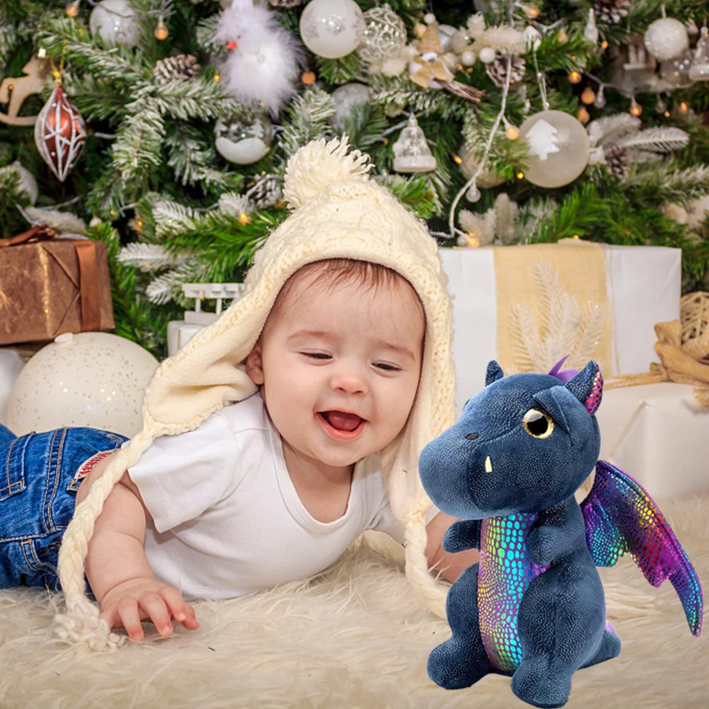 9.8'' Dragon Stuffed Animals, Cute Plush Dragon Plush Toy Doll Gifts For Kids Girls Women