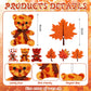 Poen 27 Pack Fall Mini Plush Bears With Maple Leaf Cards Set For Kids Classroom School Exchange Prize Gifts Fall Thanksgiving Gi