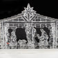 Kurt S. Adler 8.7-Inch Battery-Operated Light-Up Musical Clear Nativity Scene