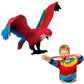 Rep Pals - Parrot, Stretchy Toy from Deluxebase. Super Stretchy Animal replicas That Feel Real, Great for Kids