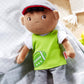 Haba Snug Up Soft Doll Mason- 11.5' Soft Boy Doll With Black Hair (Machine Washable)