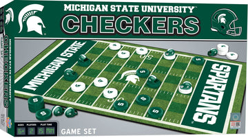 Masterpieces Ncaa Michigan State Spartans Checkers Board Game, 13'' X 21''
