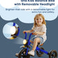 KRIDDO 2-in-1 Kids Balance Bike and Kids Tricycle for 2 to 5 Year Old, Toddler Balance Bike 2 Year Old with Detachable Pedals, T