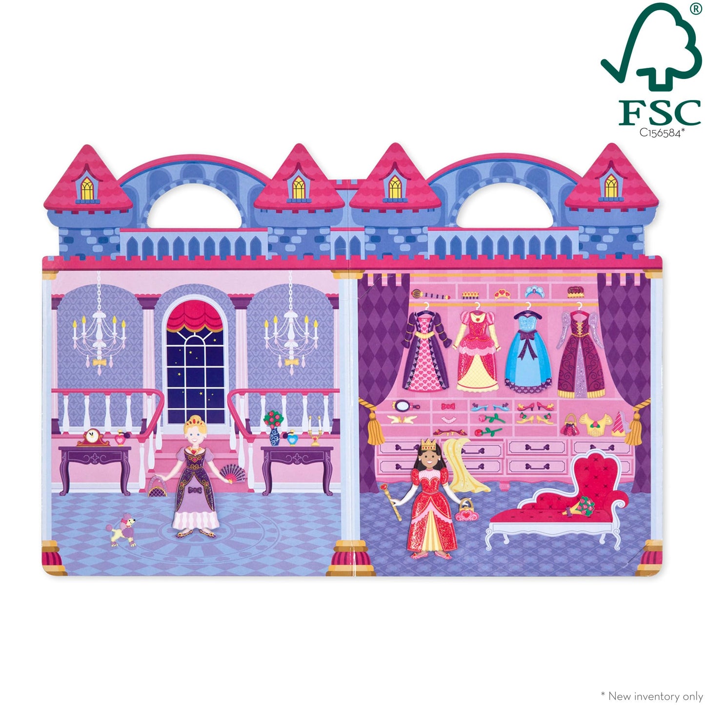Melissa & Doug Puffy Sticker Set: Princess - 67 Reusable Stickers - FSC Certified