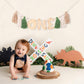 Agkvw Dinosaur 1st Birthday High Chair Banner - Dinosaur First Birthday Decorations Boy, Wooden One Tassel Highchair Banner, Boy