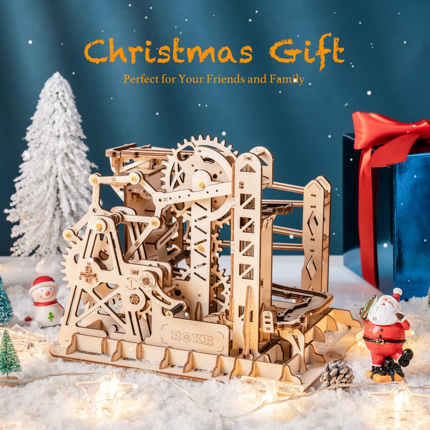 Rokr Marble Run 3D Wooden Puzzles Model Building Kits For Adults - Educational Project Brain Teaser, Diy Crafts For Adults & Kid