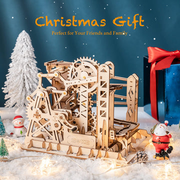 Rokr Marble Run 3D Wooden Puzzles Model Building Kits For Adults - Educational Project Brain Teaser, Diy Crafts For Adults & Kid