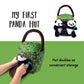 Plush Creations Talking Plush Panda Toy Set | 4 Soft Pandas & Hut Carrier | Green | Perfect Gift for Babies & Toddlers