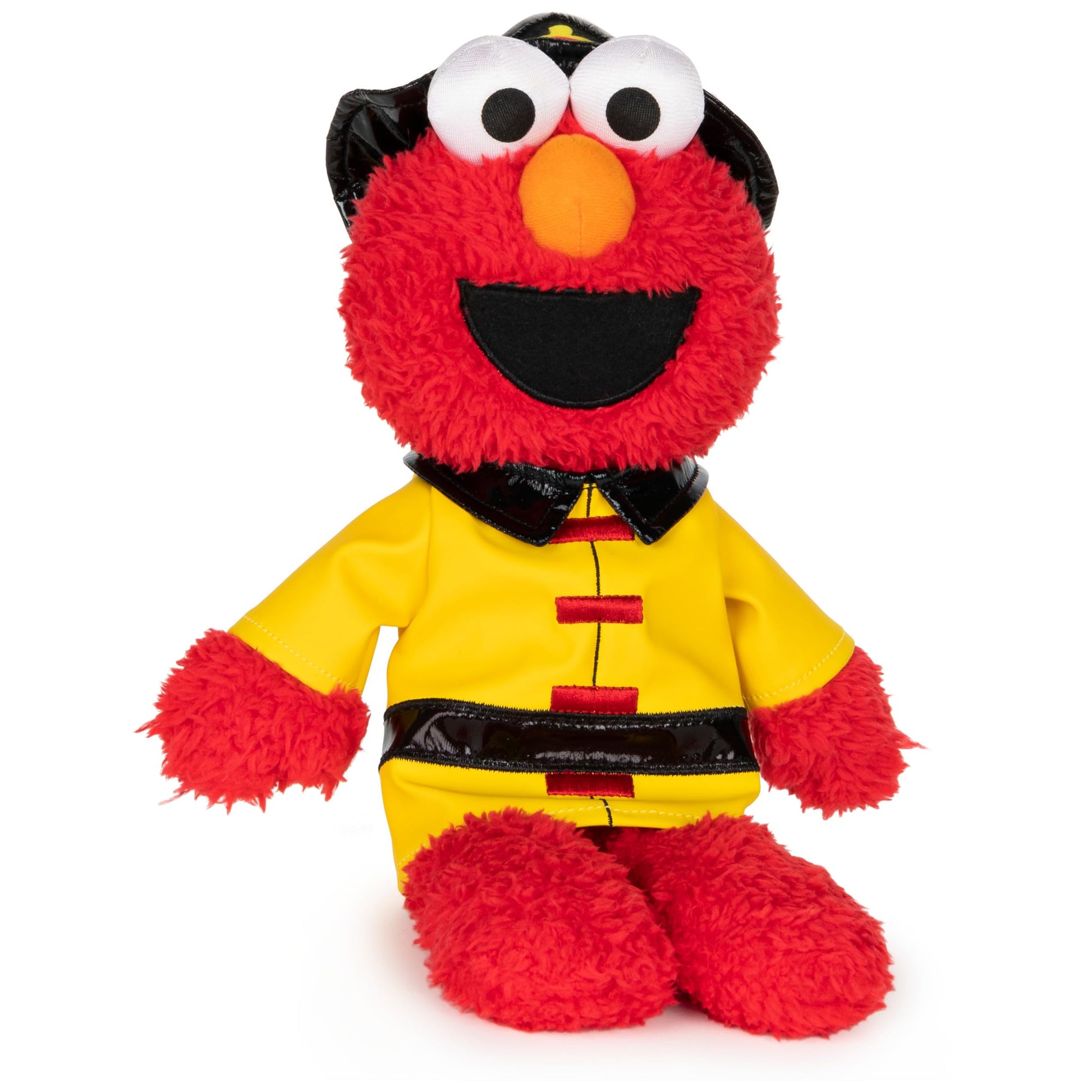 GUND Sesame Street Official Firefighter Elmo Muppet Plush  enhanced Plush Toy for Ages 1 & Up  Red/Yellow  13 