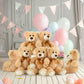 Maogolan Bulk Teddy Bear Baby Shower, 48 Packs Small Teddy Bear Stuffed Animals In Bulk,13.5 '' Small Stuffed Bears Plush For We