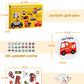 Wooden Match Memory Game For Kids, Protado 24Pc Memory Matching Cards With 5 Pc Tattoo Stickers, Educational Memory Matching Game For Pre-Kindergarten Early Learning Development Girls And Boys-Vehicle