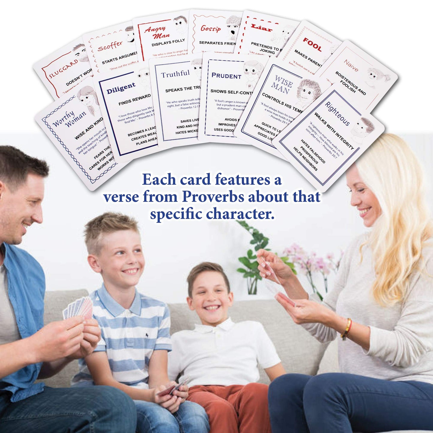 Wise Man Foolish Man Family Card Game: Fun Educational Christian Game For Kids And Families; Fun Bible Game; Perfect Game For Fa