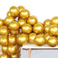 COLORFUL ELVES 12 Inch 100 Pcs Latex Metallic Chrome Balloons Helium Shiny Thicken Balloons Party Decoration (Gold)