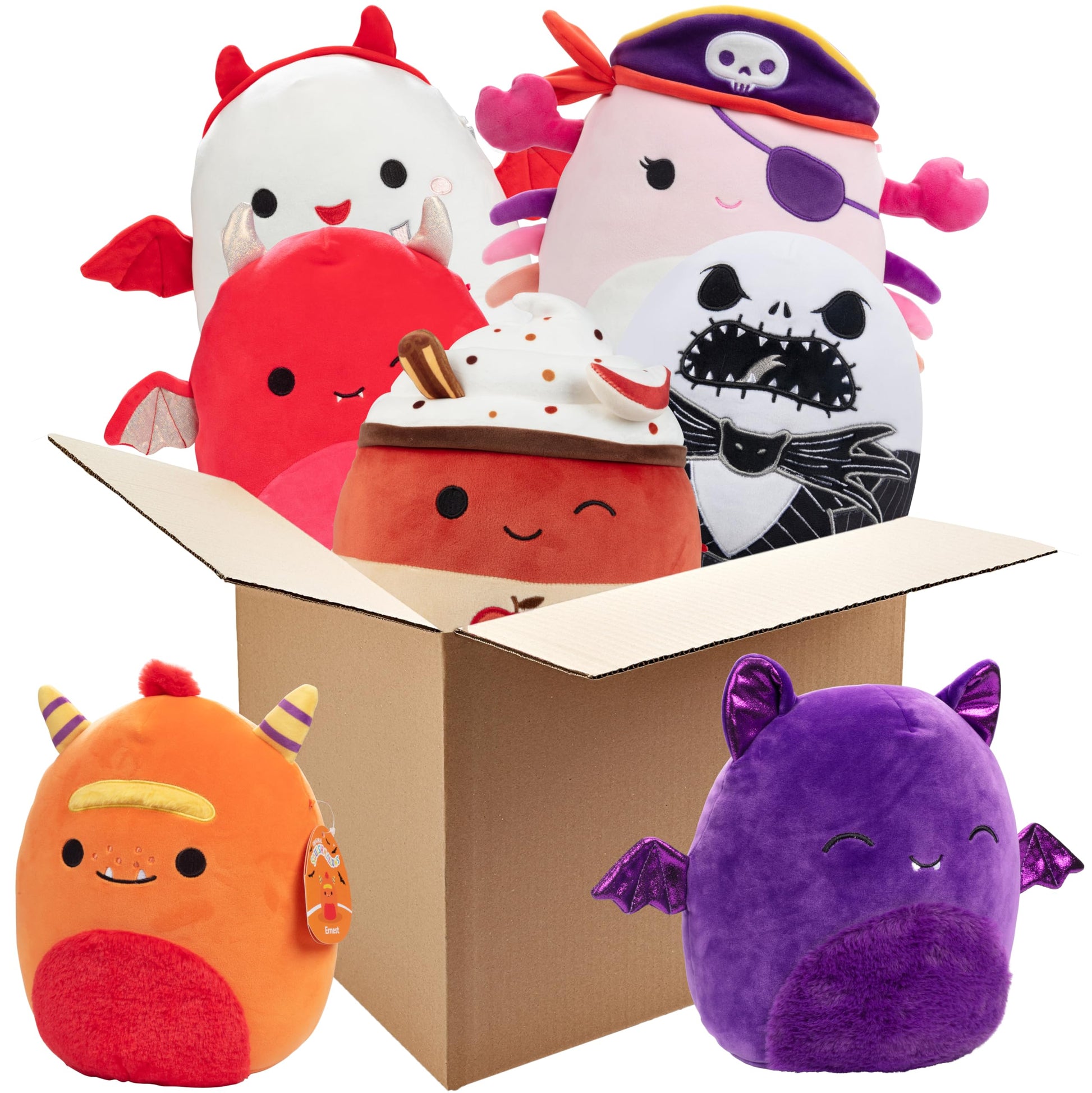 Squishmallows Mystery 10-Inch 2-Squish Halloween Themed Value Pack - Get Two Jumbo Official Jazwares 10 Spooky Plush for Less - 