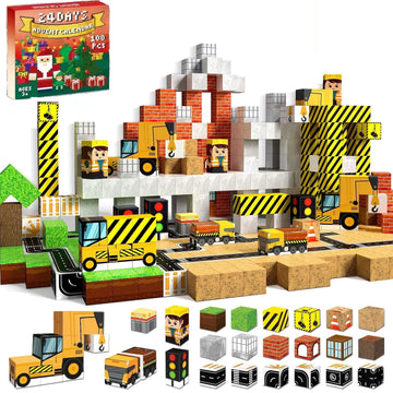 Annexfun Magnetic Blocks-100Pcs Magnetic Building Blocks, Magnetic Blocks Stem Toddler Kids Toys, Construction Toys For Kids Ages 3+, Christmas Birthday Gifts For Boys & Girls