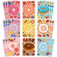27 Sheets Make A Face Donut Stickers For Kids Make Your Own Dessert Stickers Mix And Match Sweets And Treats Fruit,Donut Themed