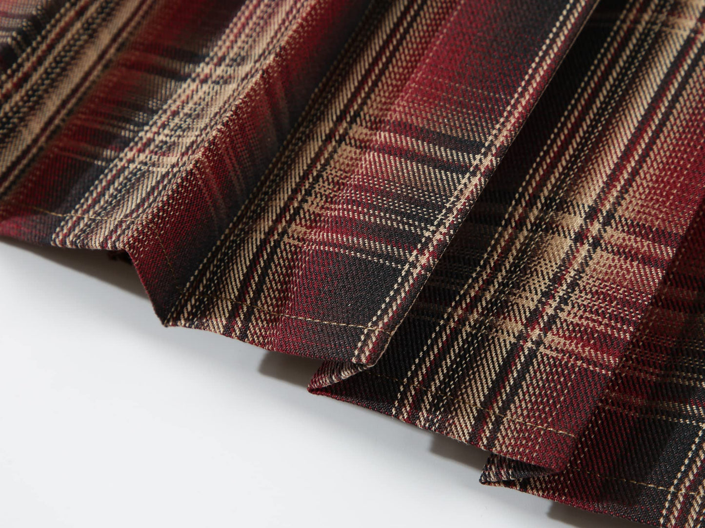 Womens Short Pleated Plaid Costumes Skirt(Red Mixed Beige White,X-Large)