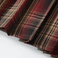 Girlss Short Pleated Plaid Costumes Skirt(Red Mixed Beige White,Medium)