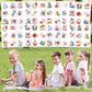 BOIKOKY Alice in Wonderland Party Favors - 98PCS Gift Set with Bracelets, Keychains, Tattoos, Stickers & Pins - Vintage Wonderland Theme