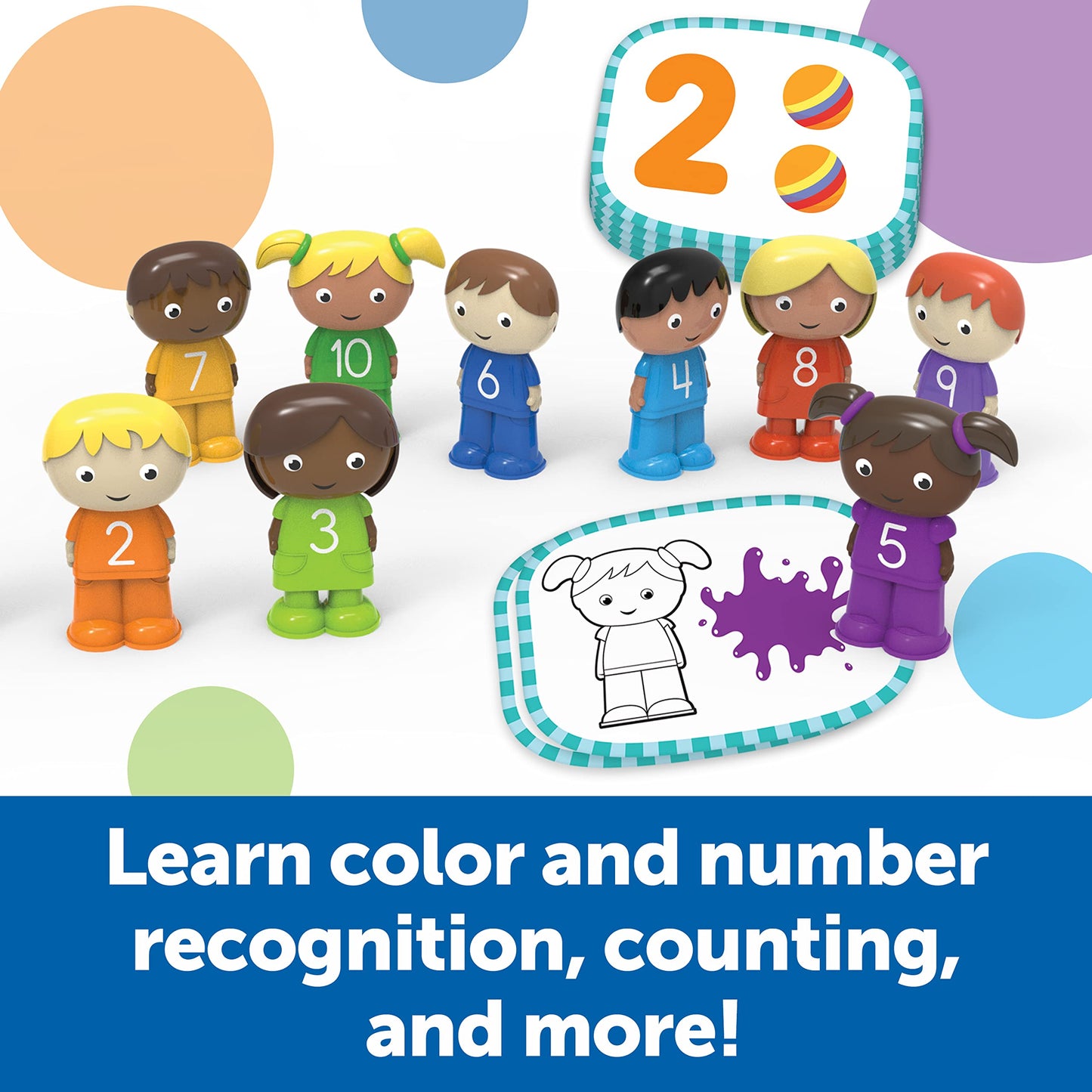 Learning Resources Skill Builders! Toddler 1-10 Counting Kids  Educational Toys for 18 Month Olds  Toddler Activities  Color Teaching Toys  20 Pieces  Age 18 Months