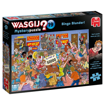 Jumbo, Wasgij, Retro Mystery 19 - Bingo Blunder!, Unique Jigsaw Puzzles For Adults, 1,000 Piece
