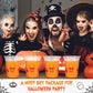 CHENGU 12 Oz Halloween Plastic Party Cups Halloween Clear Disposable Cups Skinny Skull Bloody Hand Halloween Cups for Drinks Jui