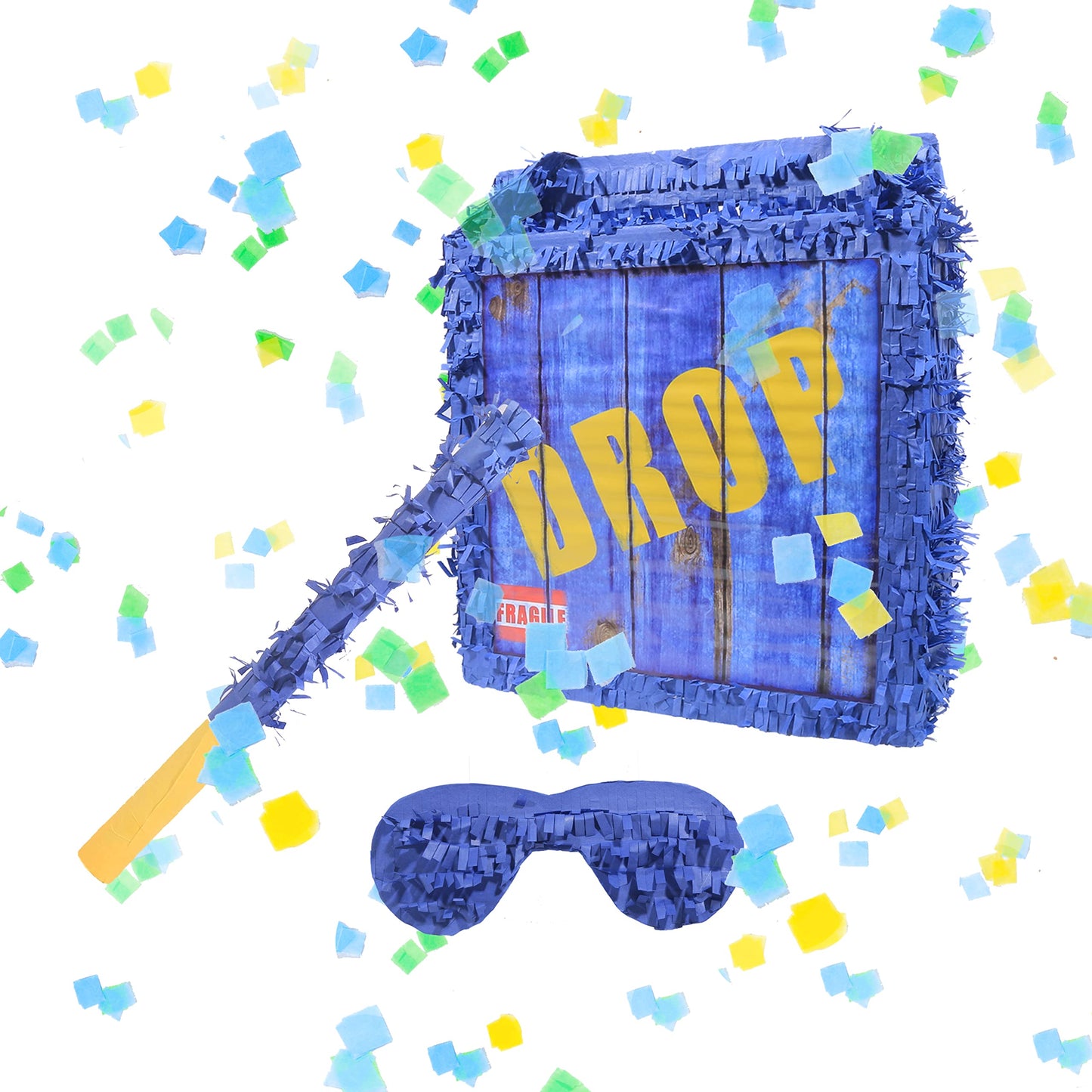 Tuoyi Drop Box Piatas Boombox, Hand Made Mexico Fiesta Piatas Boom Box for Birthday Parties, Carnival and Related Events, With P