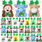 Blueweenly 24 Pcs St. Patrick'S Day Mini Plush Toys St. Patrick'S Day Small Stuffed Animals With Green Plush Shamrock Stuffed An