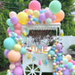 Kalor 18 Inch Pastel Green Balloons, 10Pcs Thick Latex Round Helium Balloons For Birthday Family Party Wedding Party Baby Shower Decoration Supplies