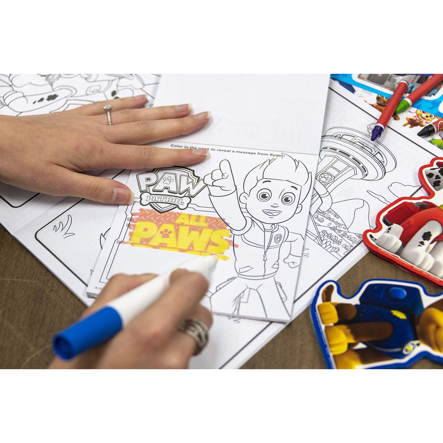 Nickelodeon PAW Patrol 20-Page Imagine Ink Coloring Book with 1 Mess Free Marker Bendon 38709