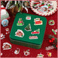 Julbear Christmas Foam Sticker, 300Pcs Winter Bulk Colorful Printing Self-Adhesive Campus Themed Foam Stickers For Kids Christma
