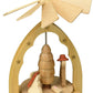 Alexander Taron 1721 Richard Glaesser Mini PyramidNativity in Natural Finish4.25 H W x 3.25, Brown