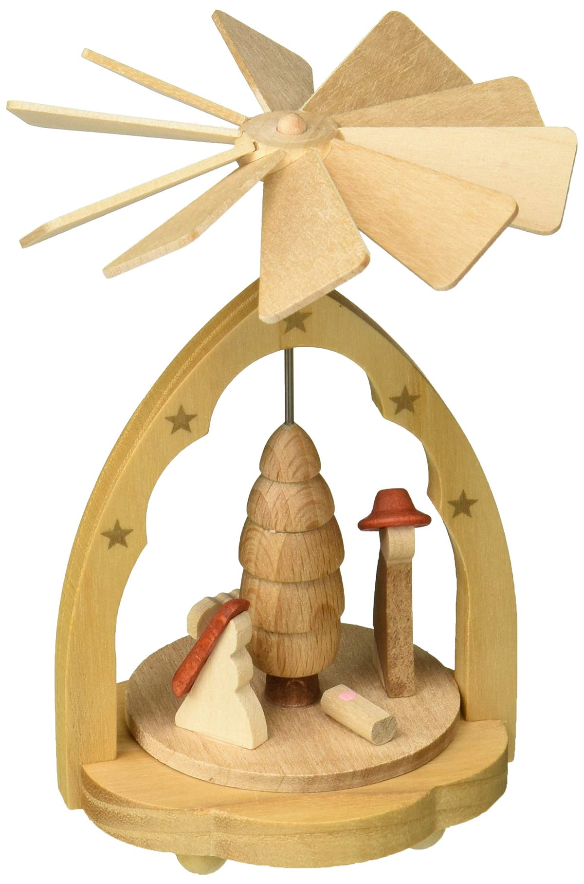 Alexander Taron 1721 Richard Glaesser Mini PyramidNativity in Natural Finish4.25 H W x 3.25, Brown