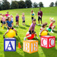 PFAMKEER 6 pcs ABC and 123 Friend Street Balloon Boxes,ABC Alphabet Graduation Back to School Party Favor, Story Birthday Party