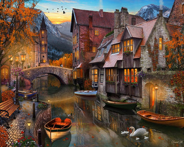 Vermont Christmas Company Autumn Canal Jigsaw Puzzle 1000 Piece