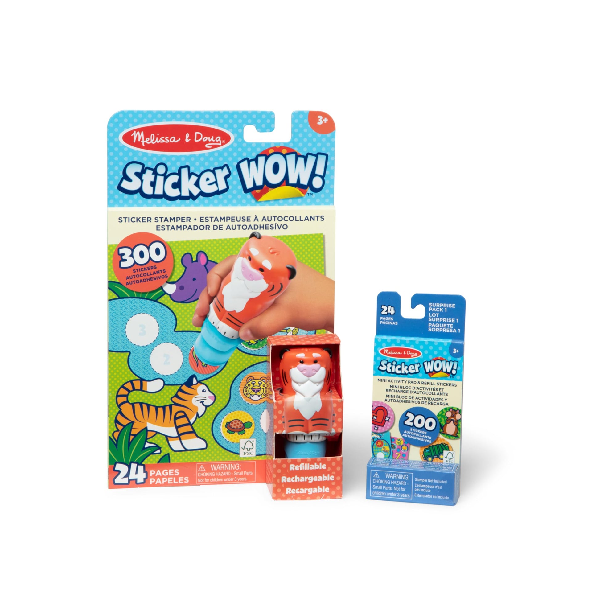 Melissa & Doug Sticker Wow! Tiger Bundle