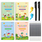 Magic Practice Copybook, Reusable Writing Practice Book, For Preschool Kids Age 3-8 Calligraphy (Large Size 4-Piece Set, 10.23''