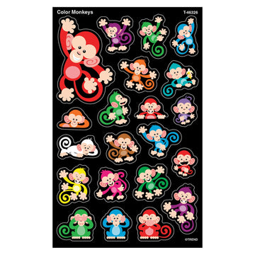 Color Monkeys superShapes Stickers-Large