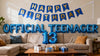 13th Birthday Decorations for Girls, Rose Gold Official Teenager Banner Number 13 Birthday Foil Balloons for 13 Years Old Birthd