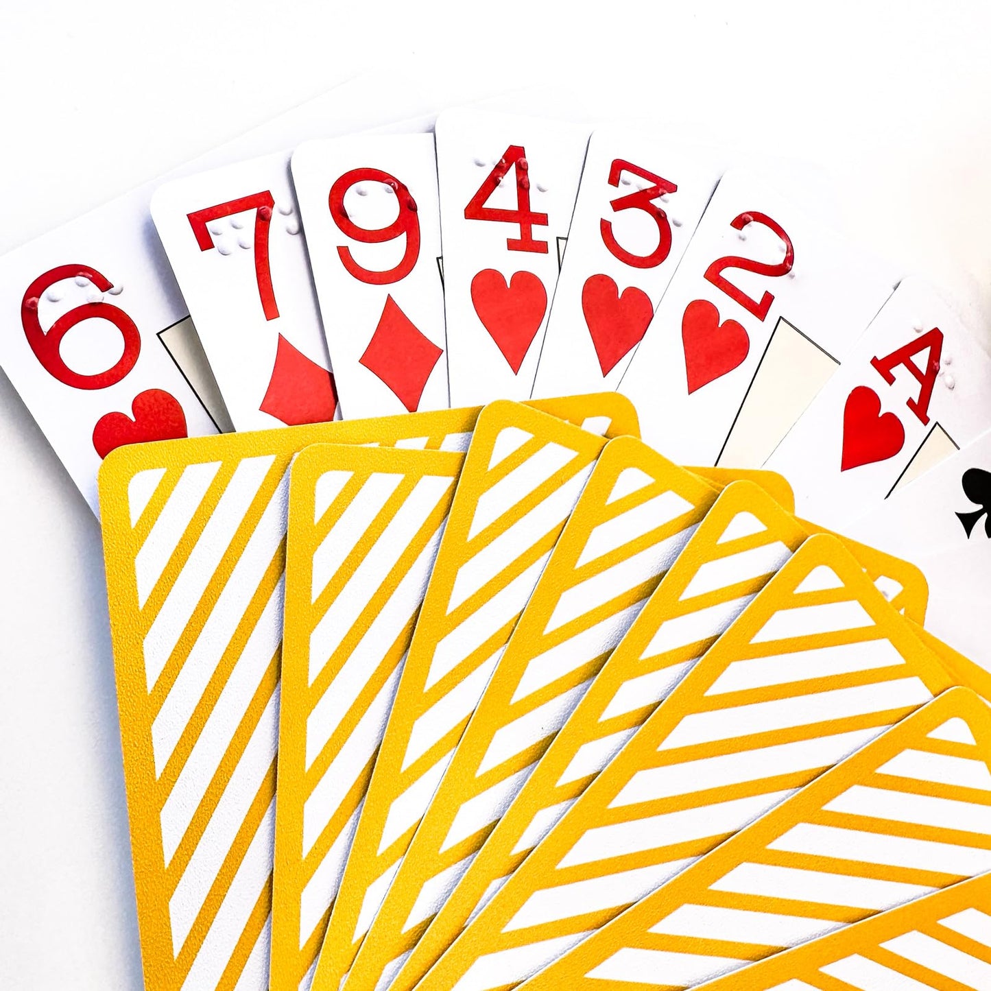 jakille Braille Playing Cards for Blind  2.5x3.5 Plastic Braille Playing Cards Large Print for Visually Impaired  Best Gifts for Blind Person  Perfect for Games and Family