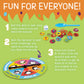 Peaceable Kingdom Feed The Woozle Cooperative Game - 2 to 5 Kids Ages 3+ - Cardboard - Colorful Physical Challenges