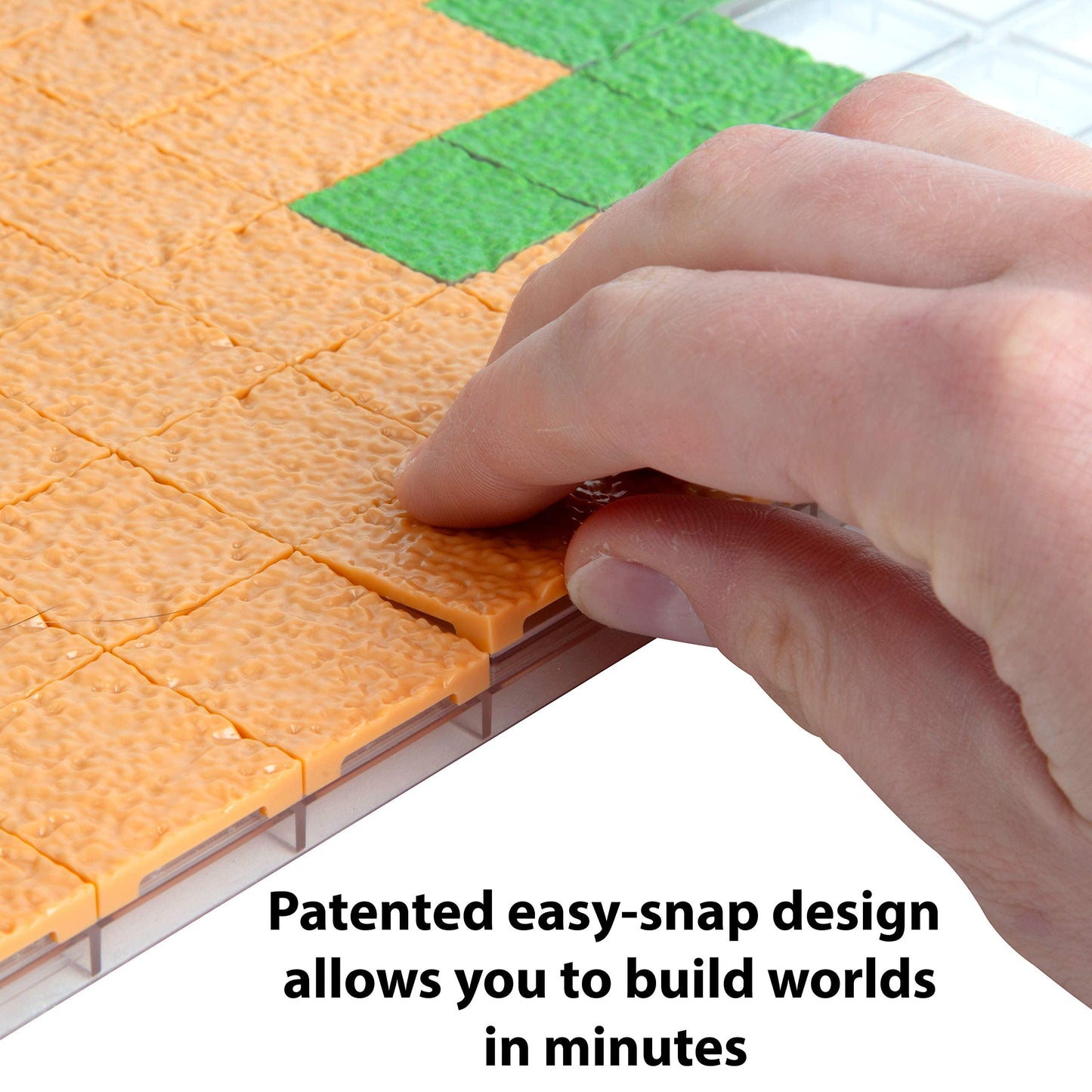 Monster Adventure Terrain- Sand Tiles- 50Pc Hand-Painted 1X1    Tile Set- Easy Snaps Creates Amazing Tabletop Terrain In Minutes