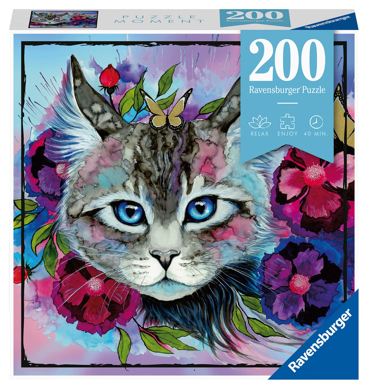 Ravensburger Puzzle Moment: Cat Eye 200 Piece Jigsaw Puzzle For Adults - 12960 - Every Piece Is Unique, Softclick Technology Means Pieces Fit Together Perfectly